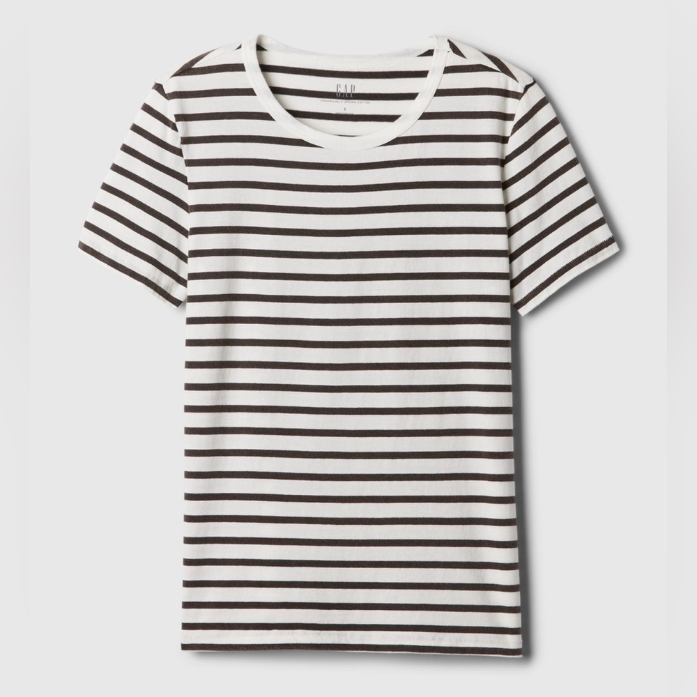 Gap Organic Cotton Stripe Crewneck T-Shirt - Picture 4 of 8